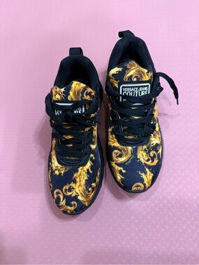 Versace Jeans Couture Black Dynamic Sneakers